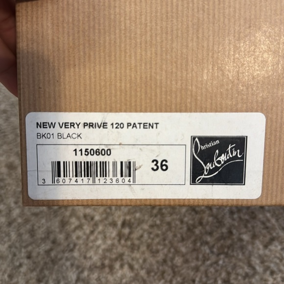 Christian Louboutin Black Pumps - New Very Prive 120 Patent - Picture 4 of 7